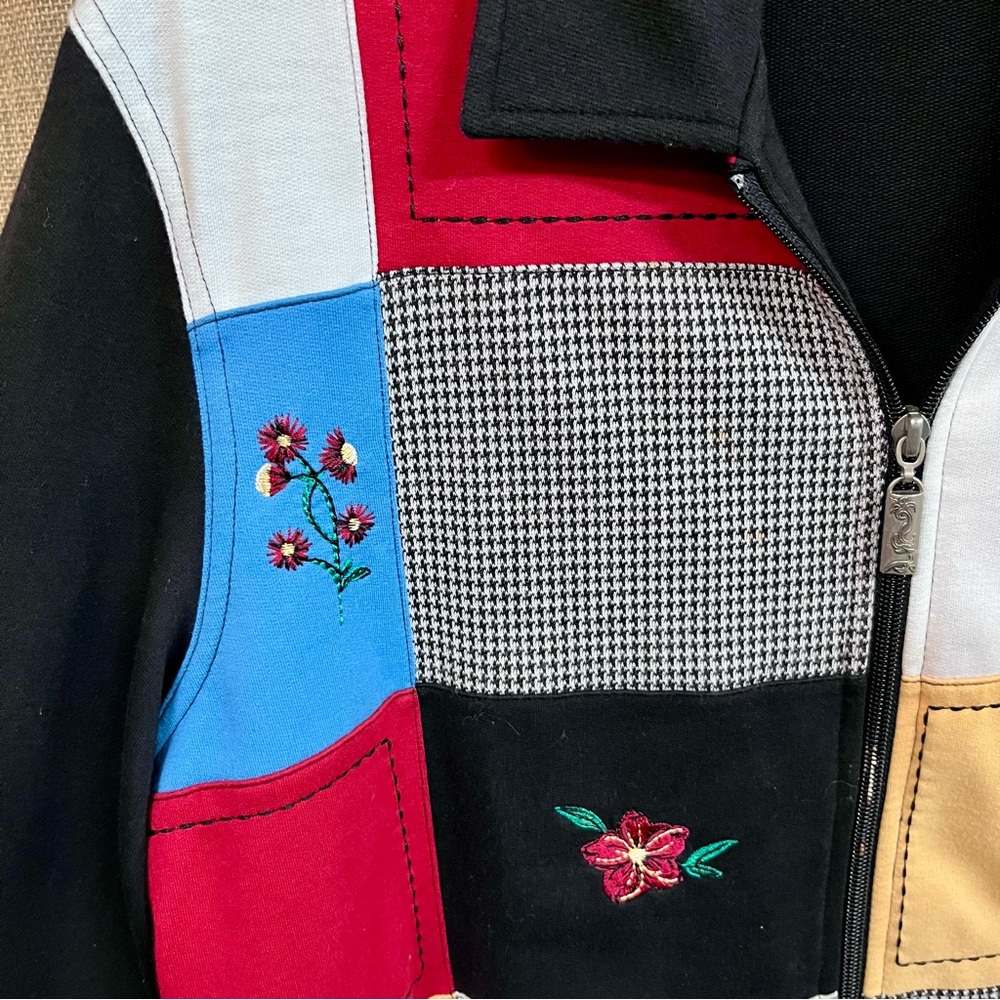 Koret Colorful Patchwork Granny Core Embroidered … - image 2